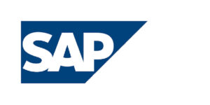 SAP logo (blue with white letters) on a white background