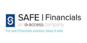 SAFE Financials logo with the subtitle 'an access company' and the slogan 'For one Financials solution, keep it safe'.